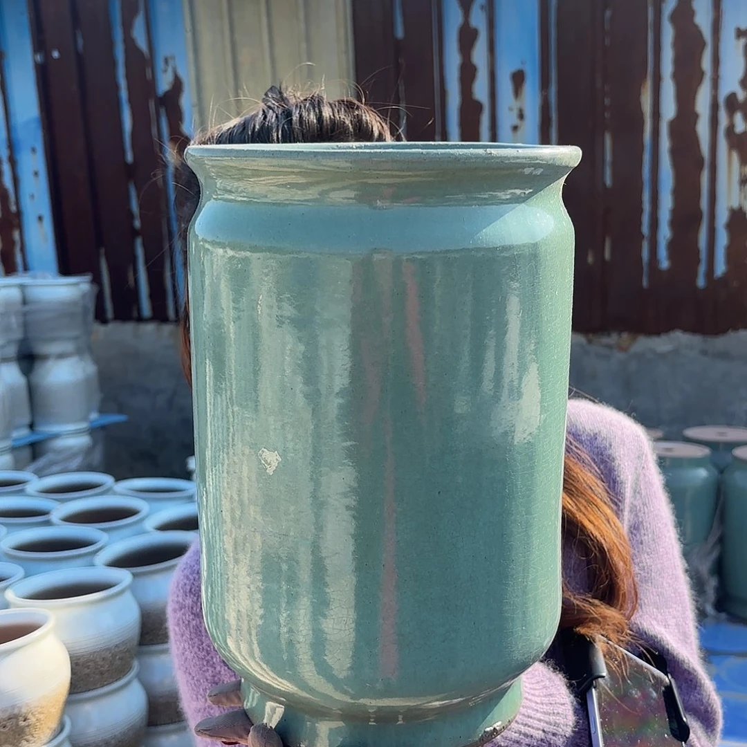 口径20高度32一个绿直筒