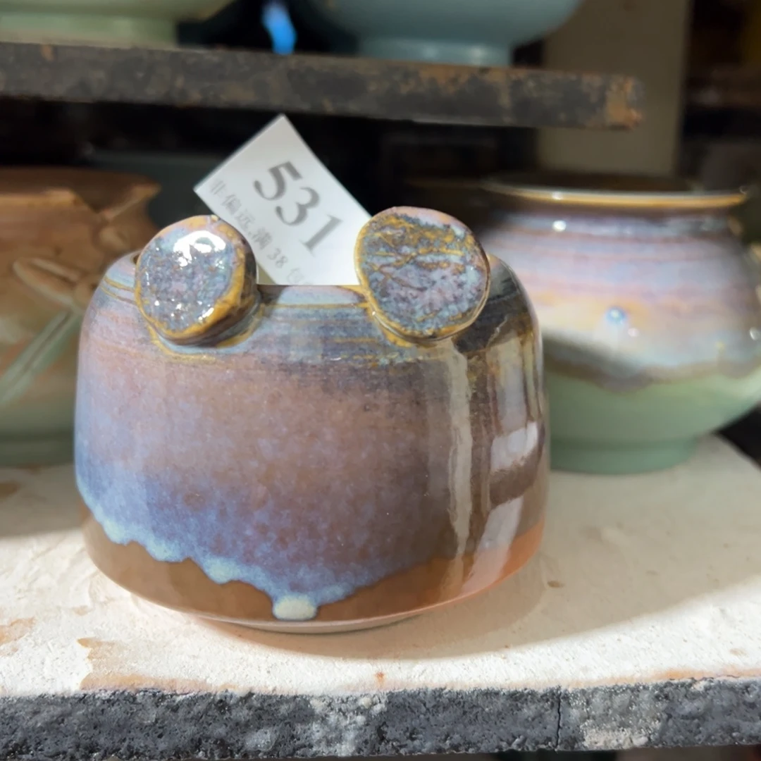 红陶景德镇手工花盆