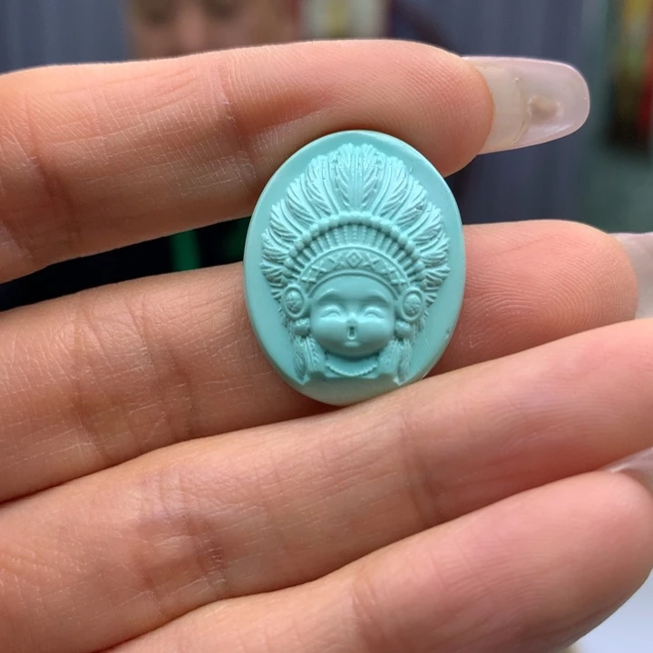 绿松石未镶嵌配饰