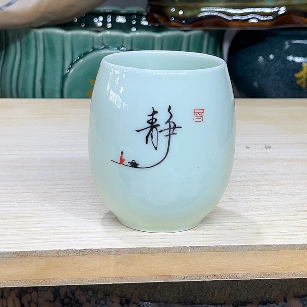 陶瓷绿植多肉微瑕花盆口径5.5*8无孔