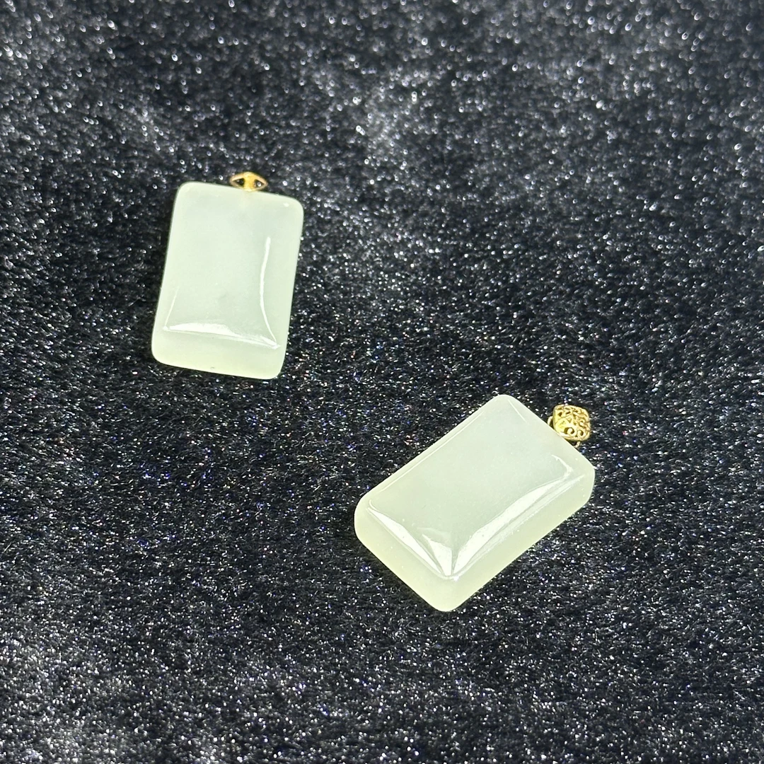 【举石珠宝】T0618-693-331和田玉吊坠18k（一件/多样性发）F