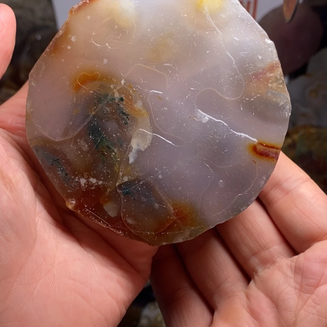 定制玛瑙银*天然水草玛瑙手镯