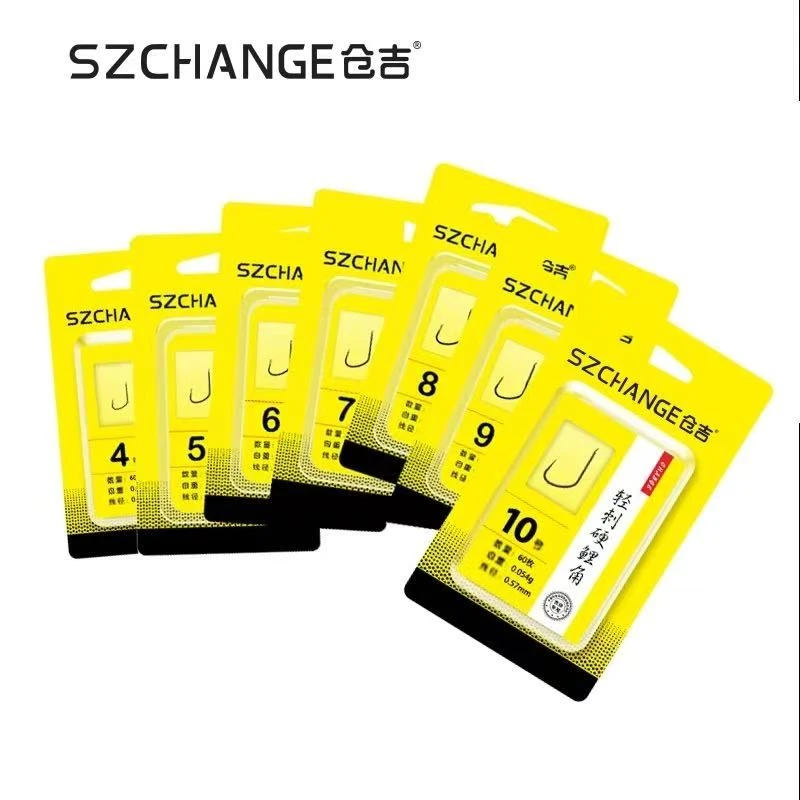 仓吉轻刺硬角鲤鱼钩野钓黑坑专用鲫鱼无倒刺玉米草鱼十大品牌钩鱼