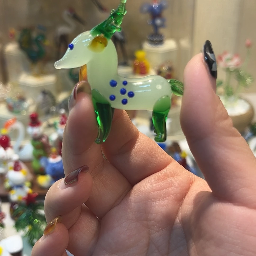 手工艺品琉璃梅花鹿