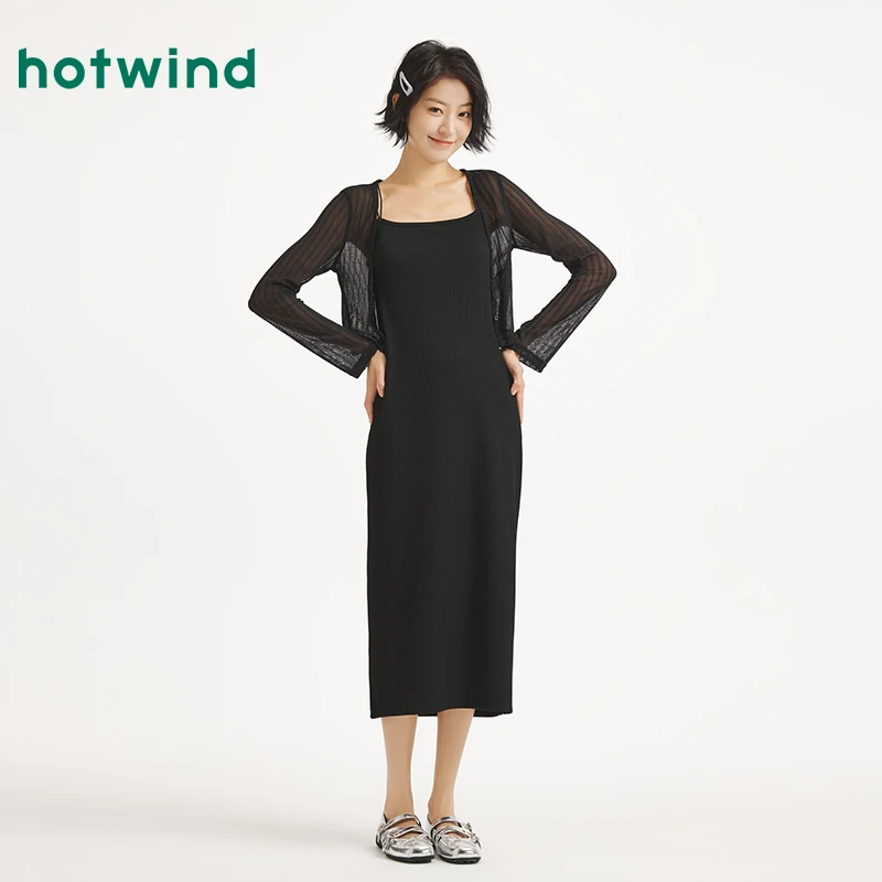 热风2025年秋季新款女士两件套连衣裙F19W25674