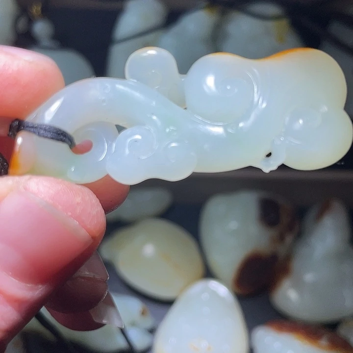 清***风和田玉未镶嵌车挂