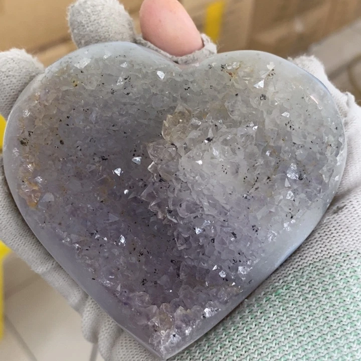 未镶嵌紫晶珠宝半成品