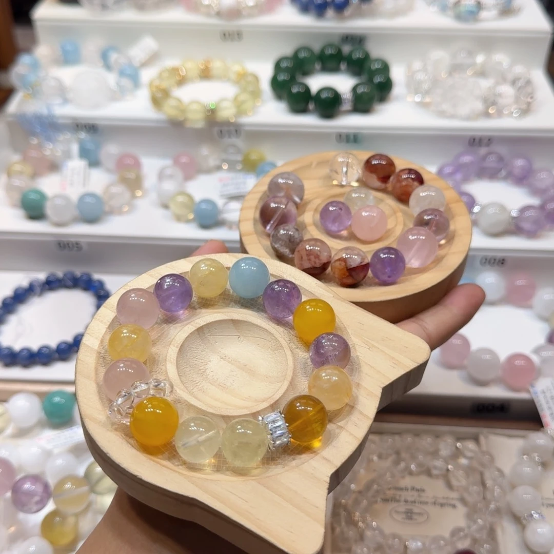 水晶手链未镶嵌定制多宝散珠，234，不退不换