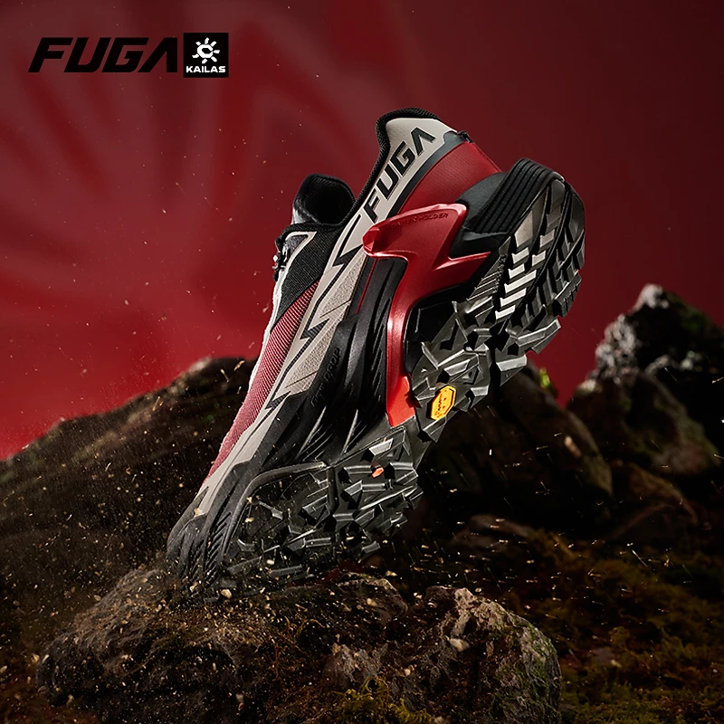 KAILAS/凯乐石【锦官红DU2】户外运动透气减震越野跑山鞋欧若轻机能