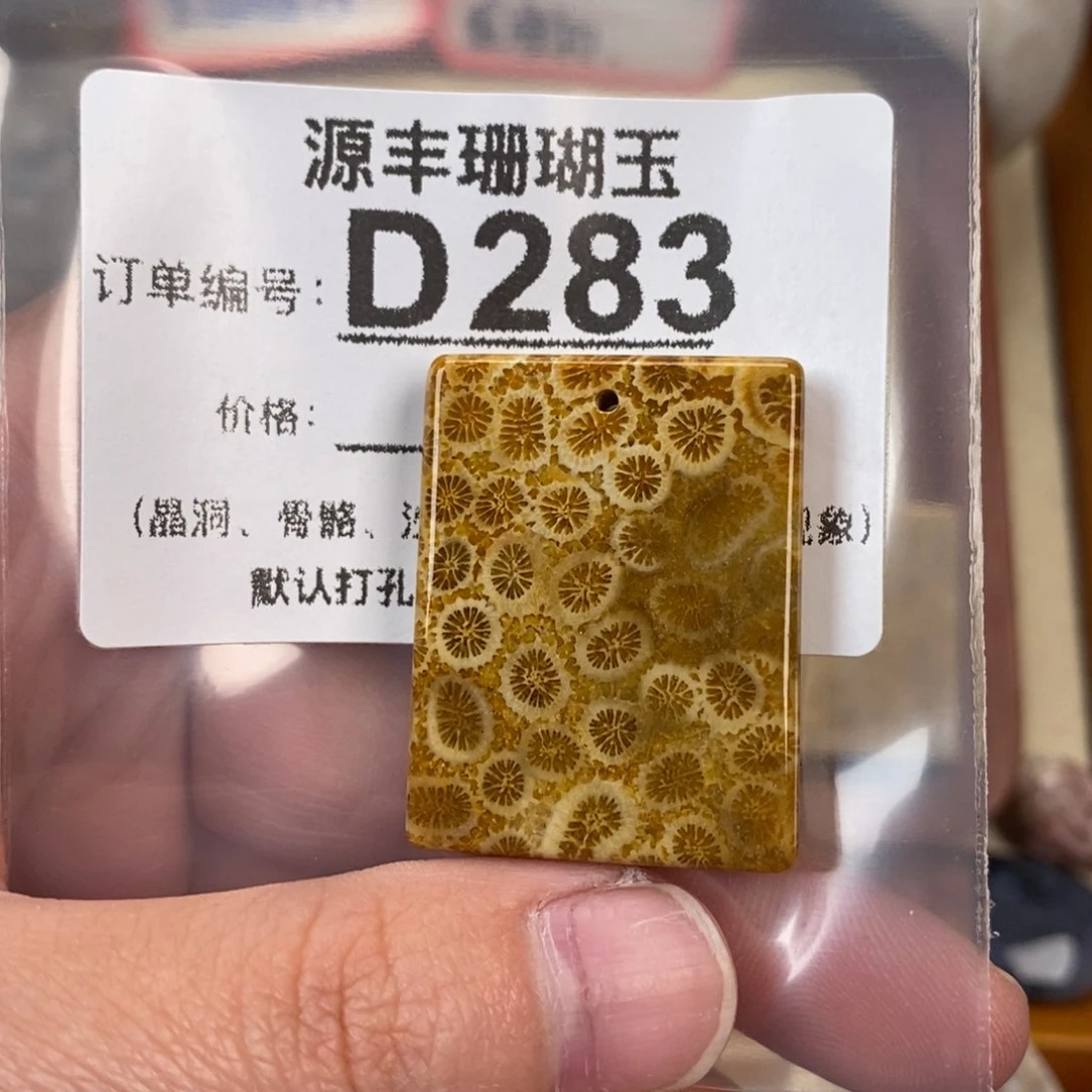 硅化玉颈饰未镶嵌晴*