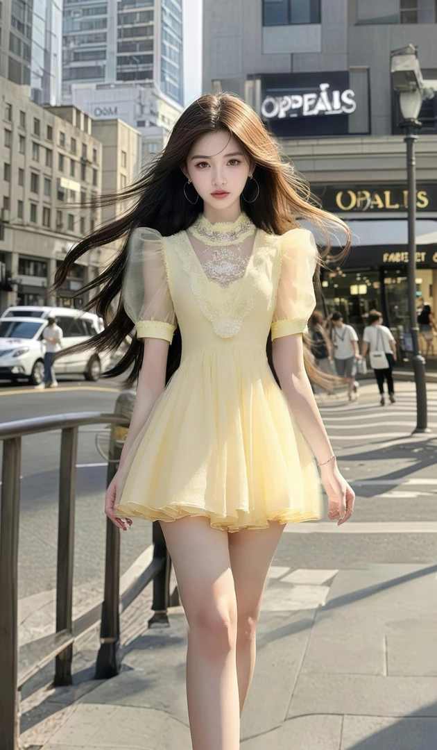 奶油黄性感甜美温柔性感短款连衣裙显瘦高级感夏季时尚气质小众