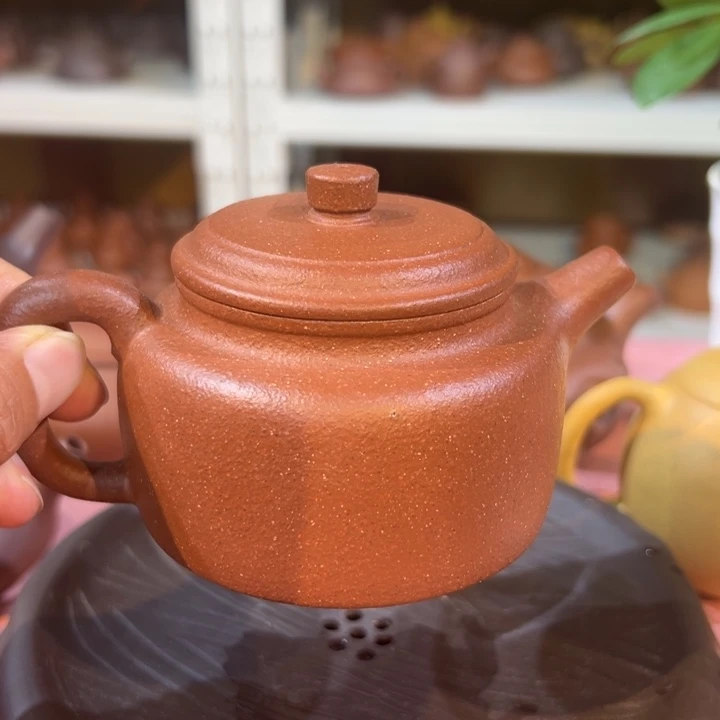紫砂茶壶紫泥德中180cc