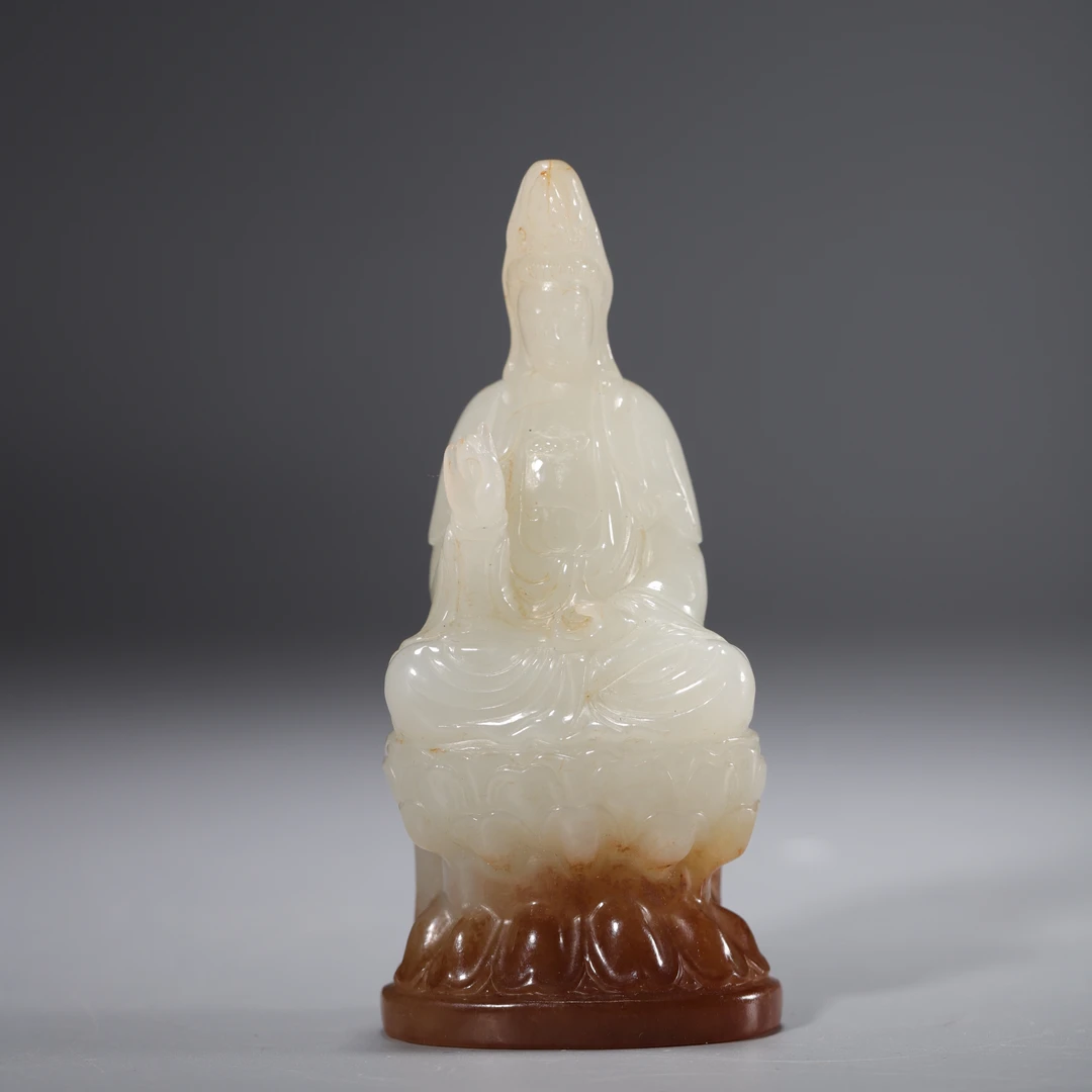 ZH20 创汇期 和田玉观音菩萨