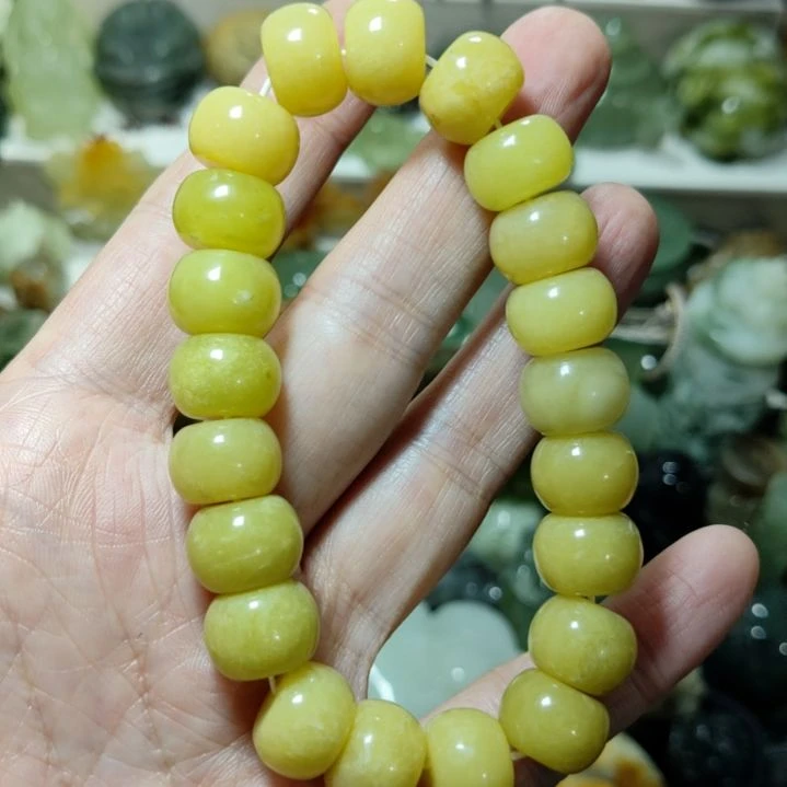 岫玉手串款式未镶嵌