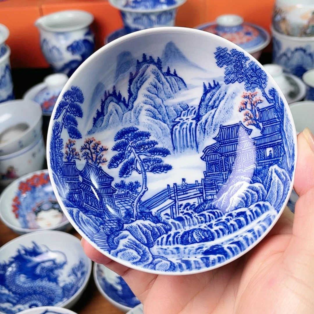 【闪购商品】杯沐**辰全手工手绘景德镇