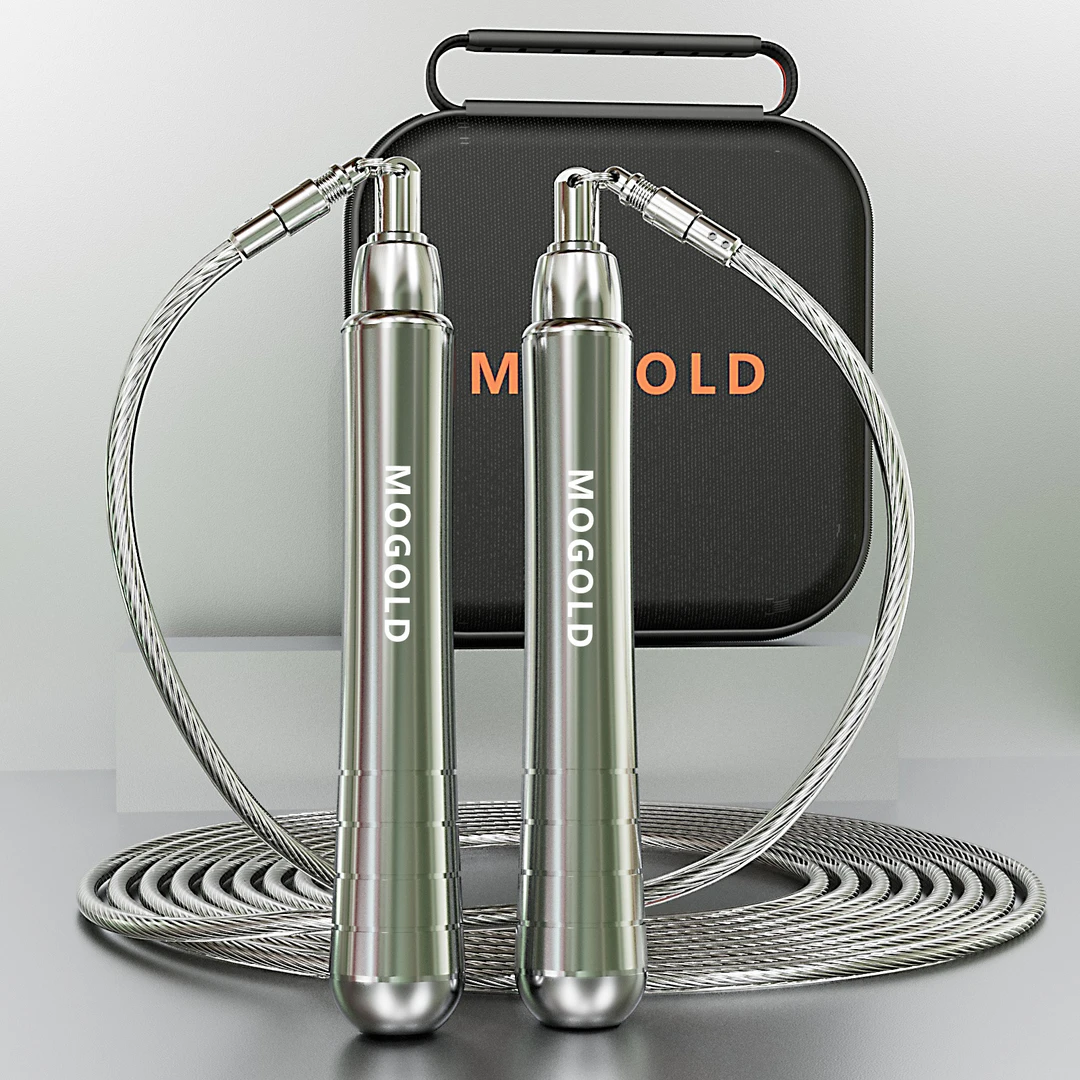MOGOLD新款自锁钢丝健身绳男女通用适合竞速运动的跳绳