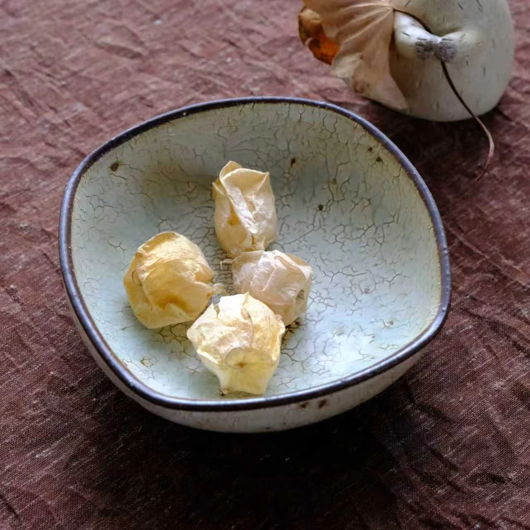 小喜宅 落苏方回碟（口径约12cm）