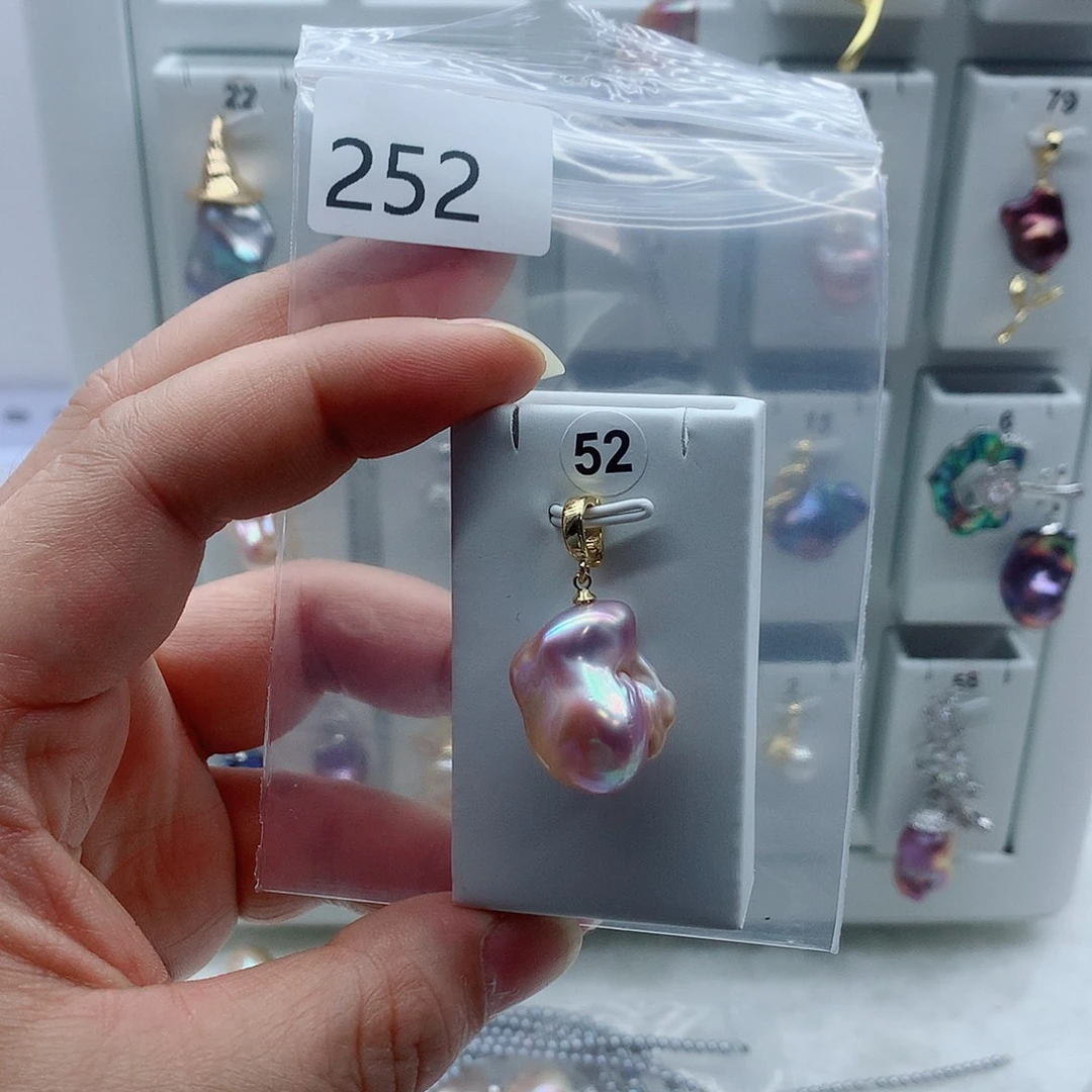 吊坠(不含链)淡水珍珠合金