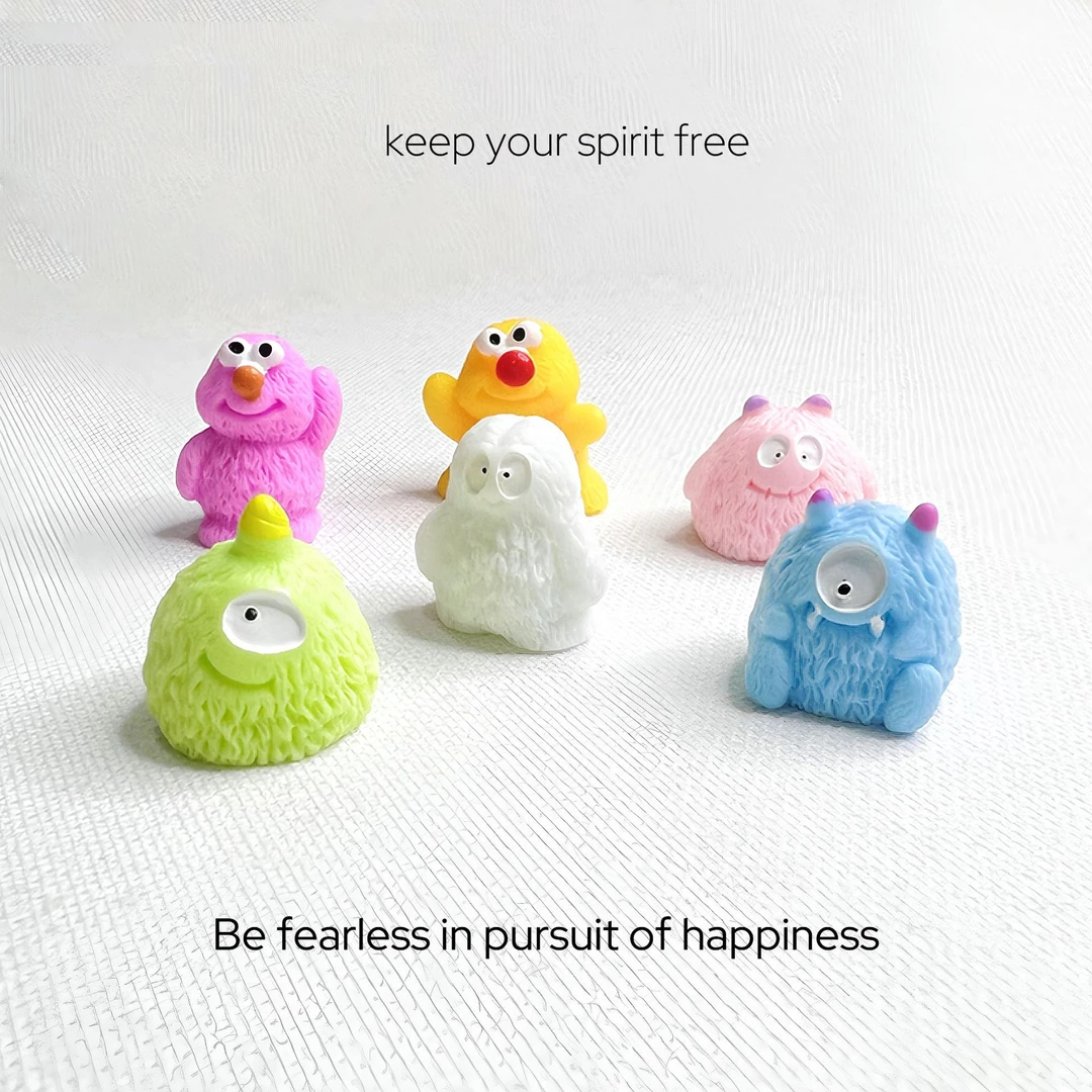 【许愿+对碰】丑萌可爱小怪兽萌粒diy饰品