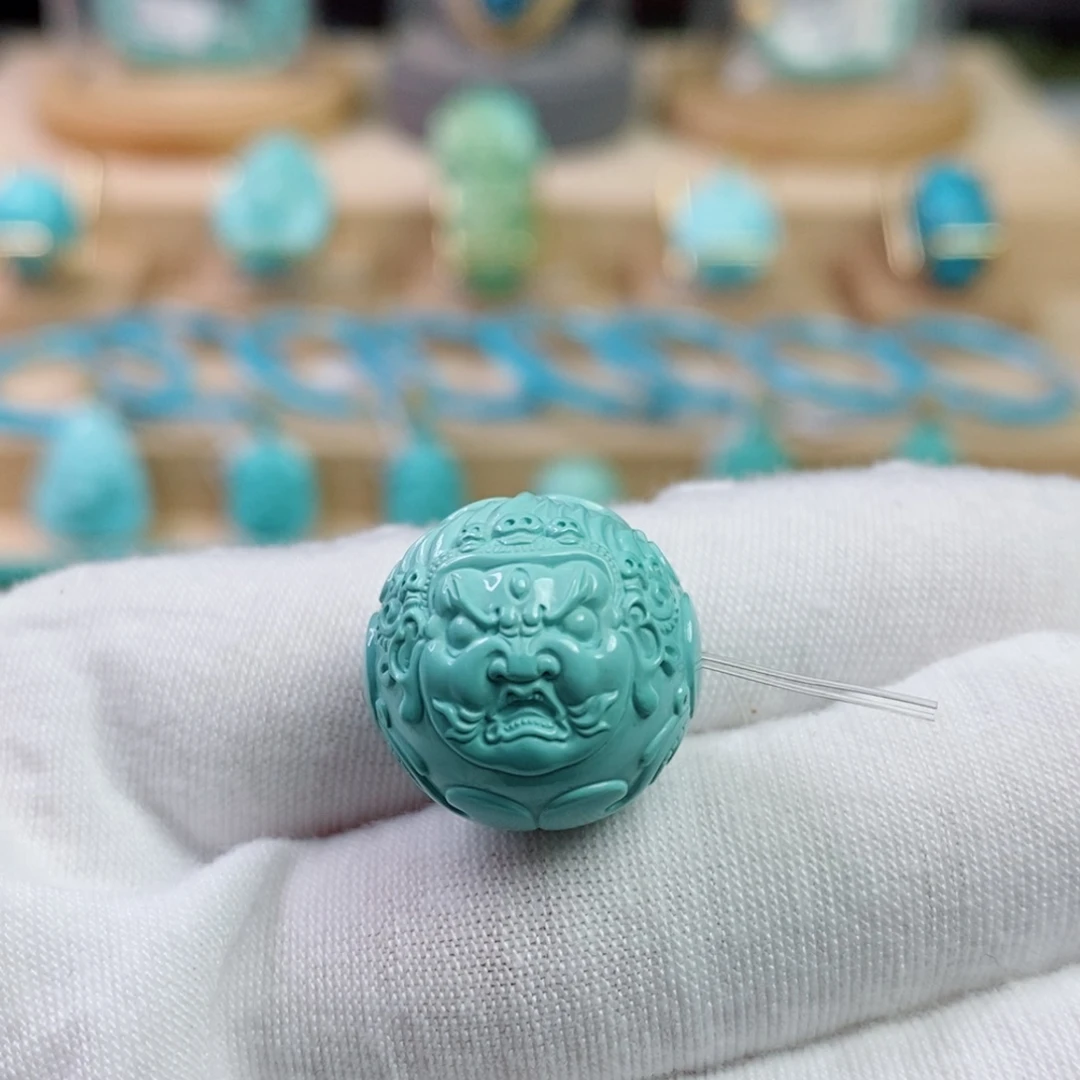 绿松石未镶嵌珠宝奇石18mm