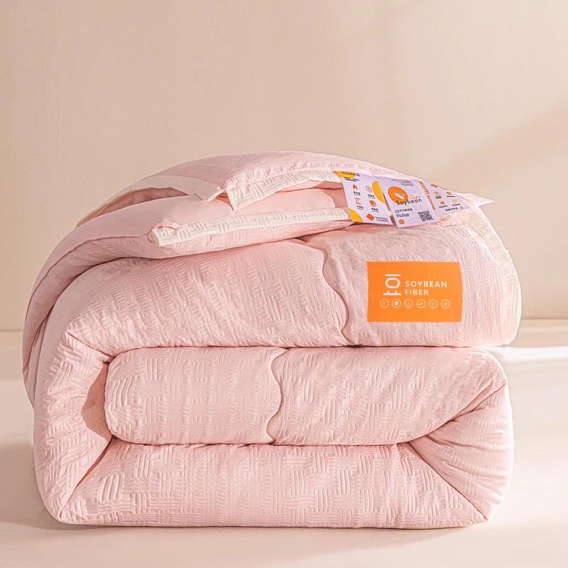 2025新款A类华夫格提花大豆冬被春秋被被子被芯-华夫格系列