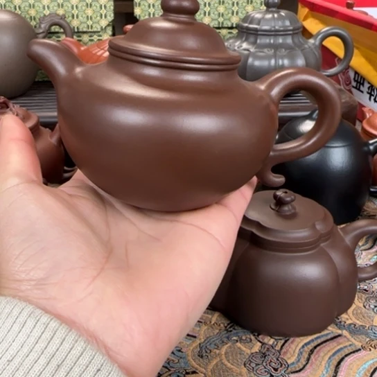 紫砂茶壶宜兴紫砂莲子