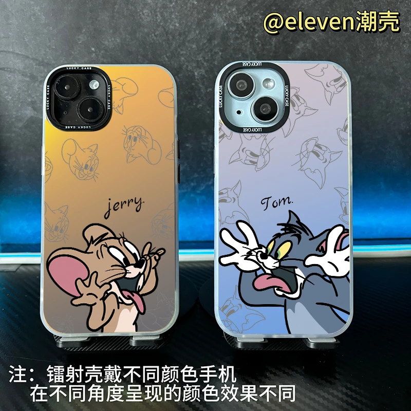 猫和老鼠-【镭射壳】软包硬背手机壳男适用于苹果17/voio/oppo小米