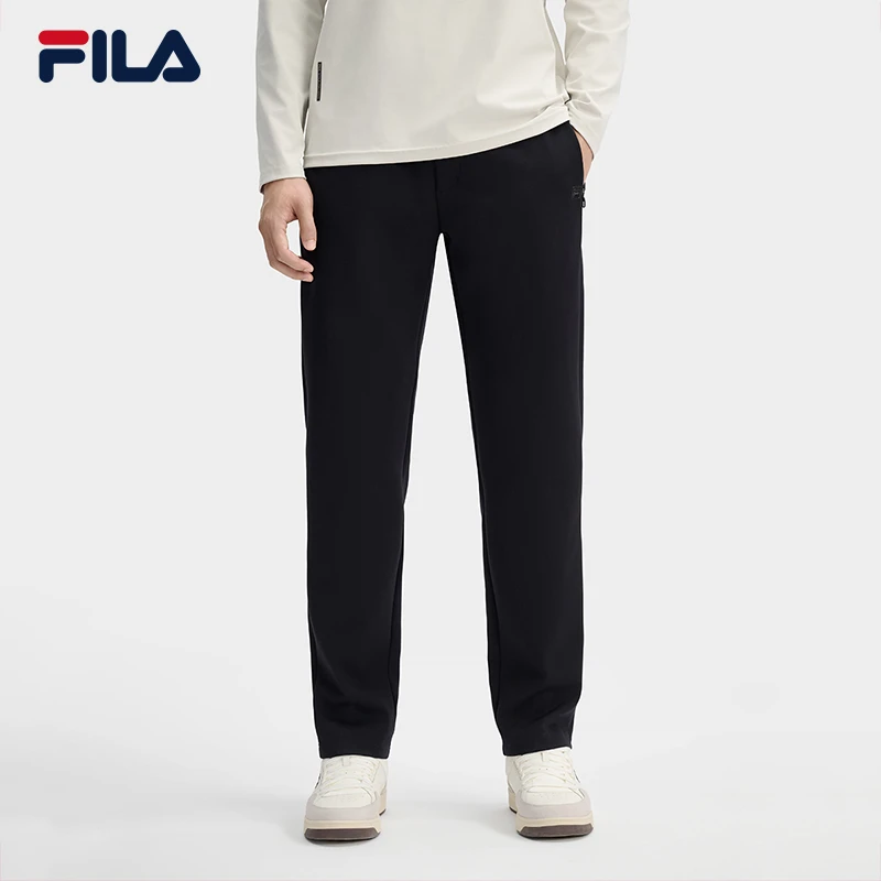 Fila/斐乐男款【针织长裤】商务休闲时尚百搭直筒裤F11M513604F