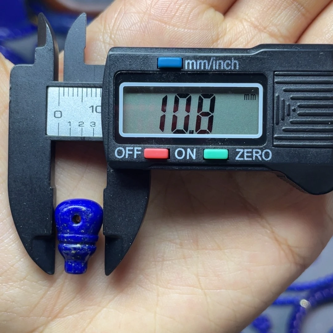 青金石未镶嵌10mm三通配饰