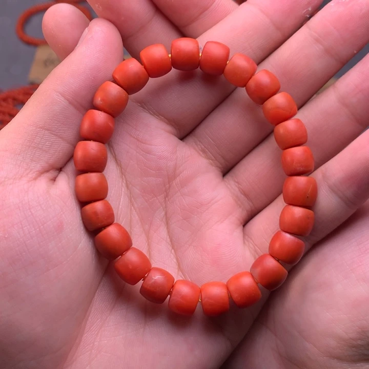 【闪购商品】未镶嵌配饰南红玛瑙保山精品直切卡9mm