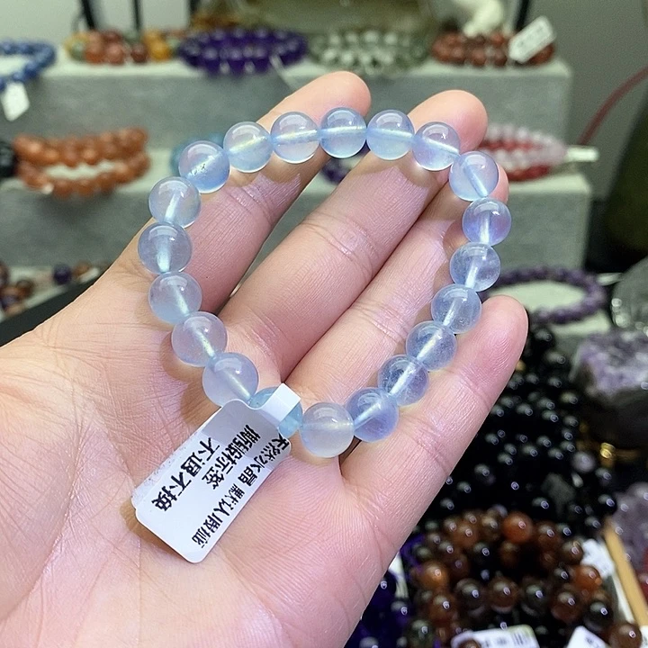 水晶手链未镶嵌海蓝宝9