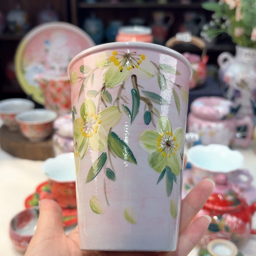 景德镇手绘高温釉下彩陶瓷茶具