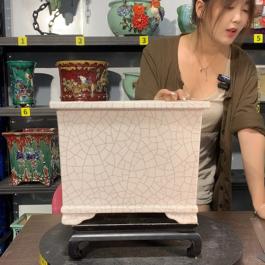 陈***凯高温烧制石湾盆花盆