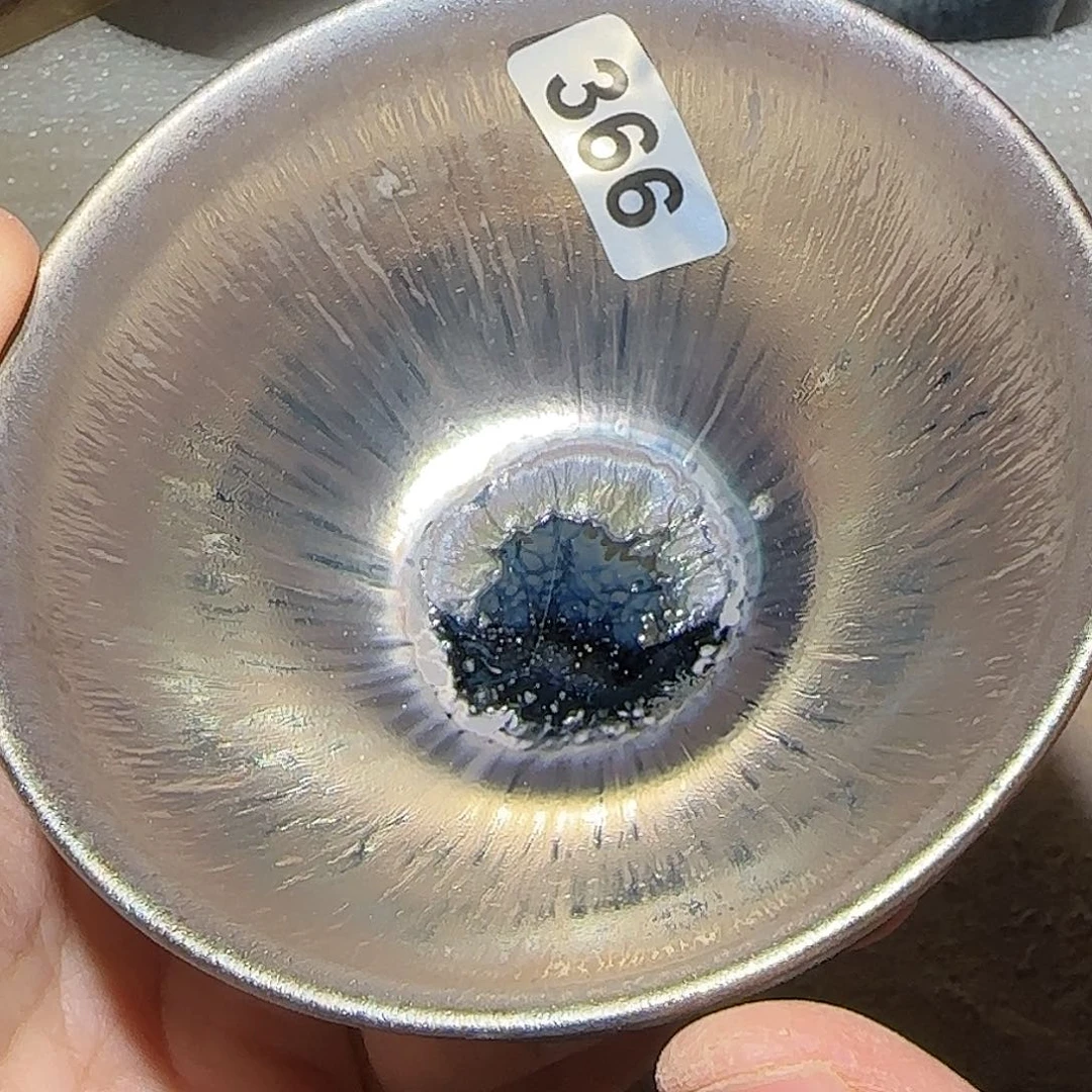 茶盏琢泥窑柴烧开窑