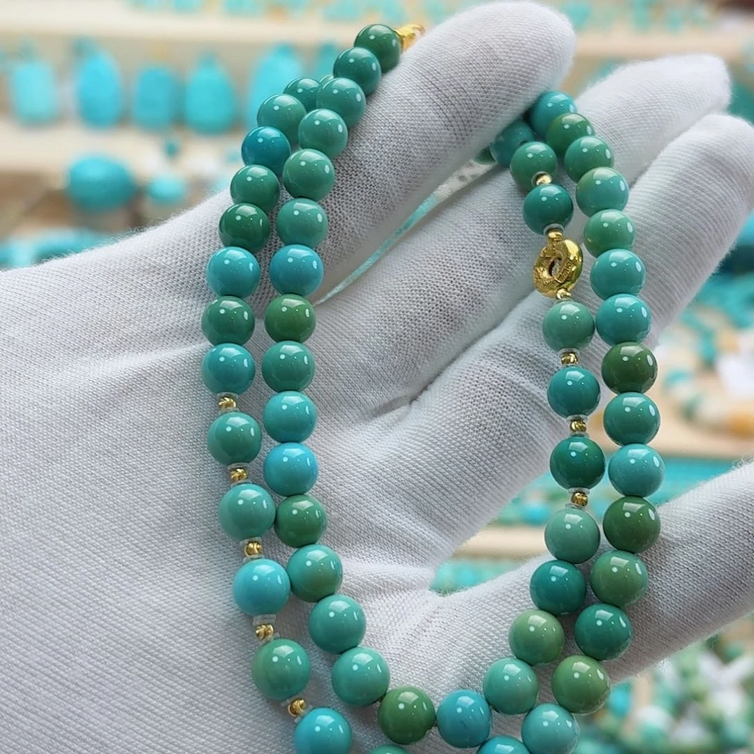 绿松石18K金镶嵌珠宝奇石6.6