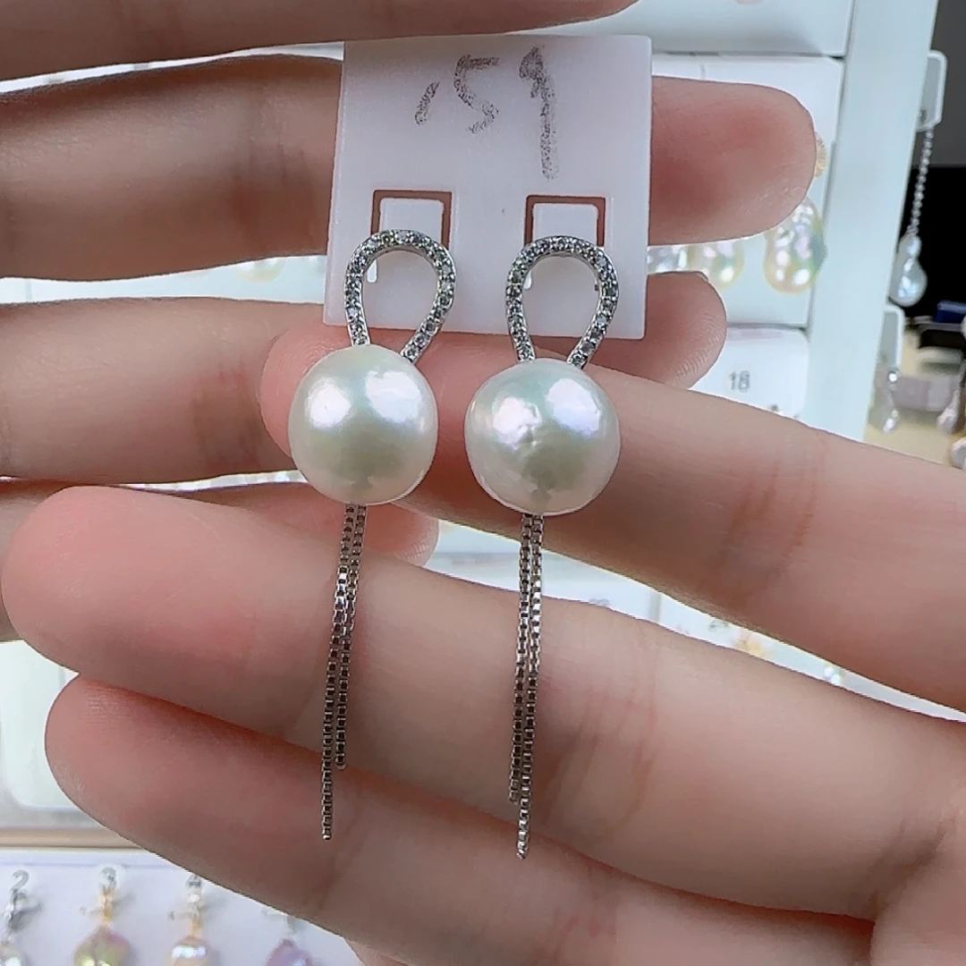 淡水珍珠未镶嵌耳饰
