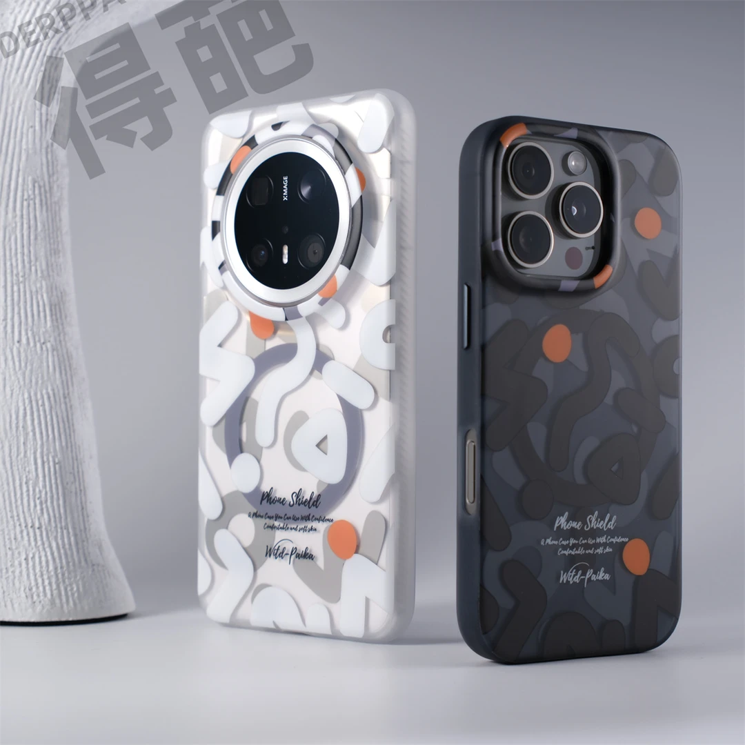 得葩时尚涂鸦潮酷苹果16promax磁吸手机壳iPhone15艺术防摔14/13