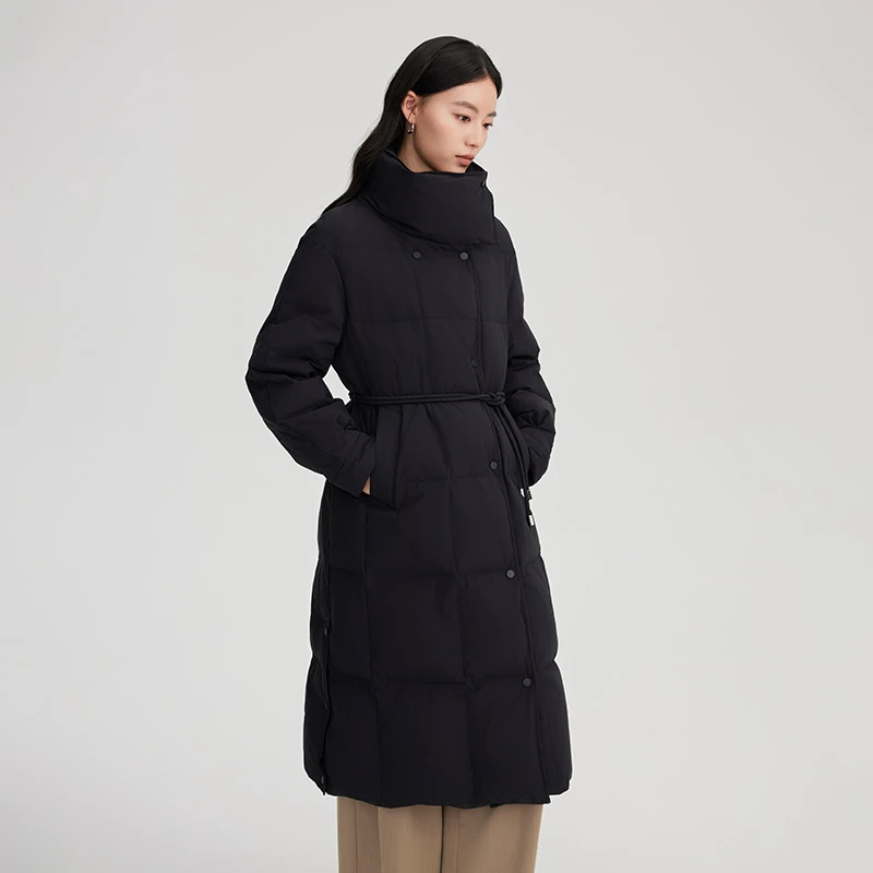 艾莱依气质收腰羽绒服羽绒服女冬季户外保暖外套1273