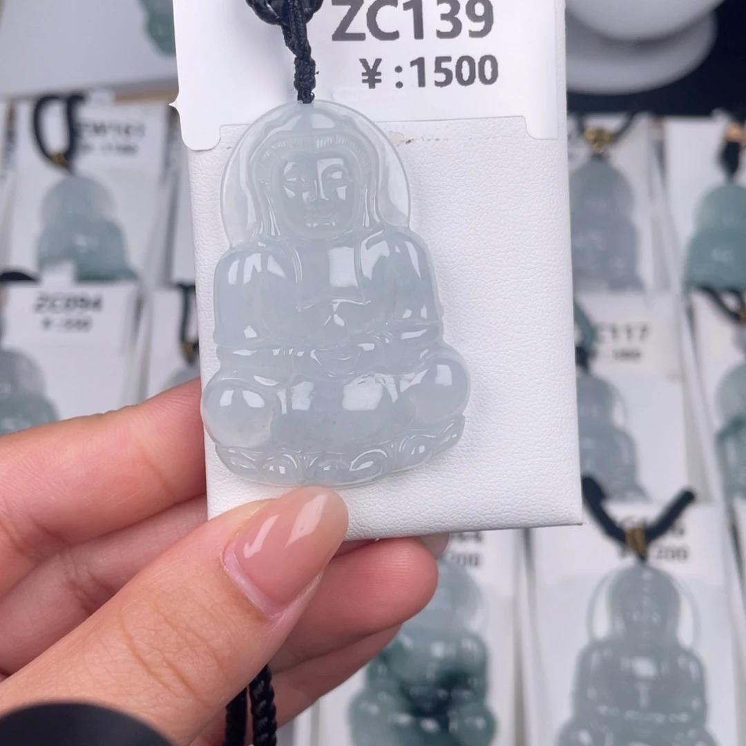 翡翠未镶嵌颈饰zc139