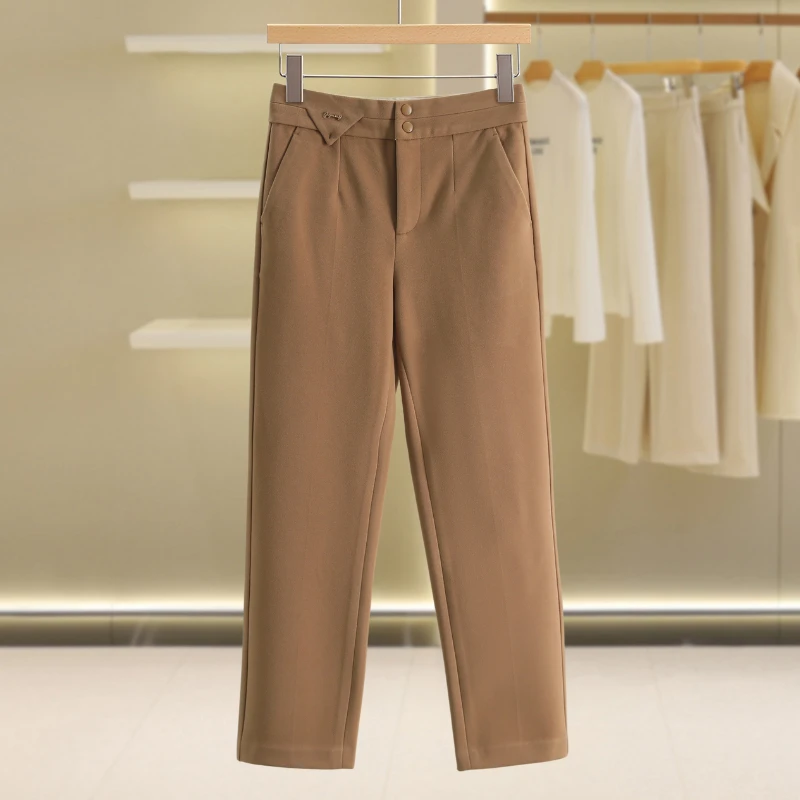 【伍莎-自营】职场风高腰显瘦百搭西装裤#MCS48K039