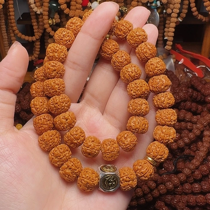 金刚菩提吊坠12双圈原皮