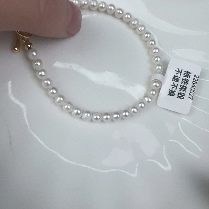 银S925镶嵌天然珍珠淡水珍珠