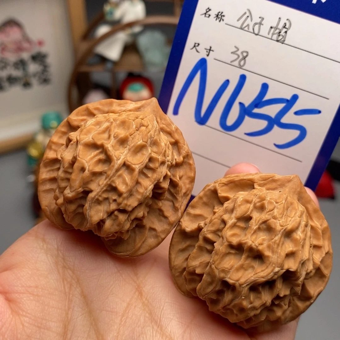 文玩核桃吊坠公子帽38