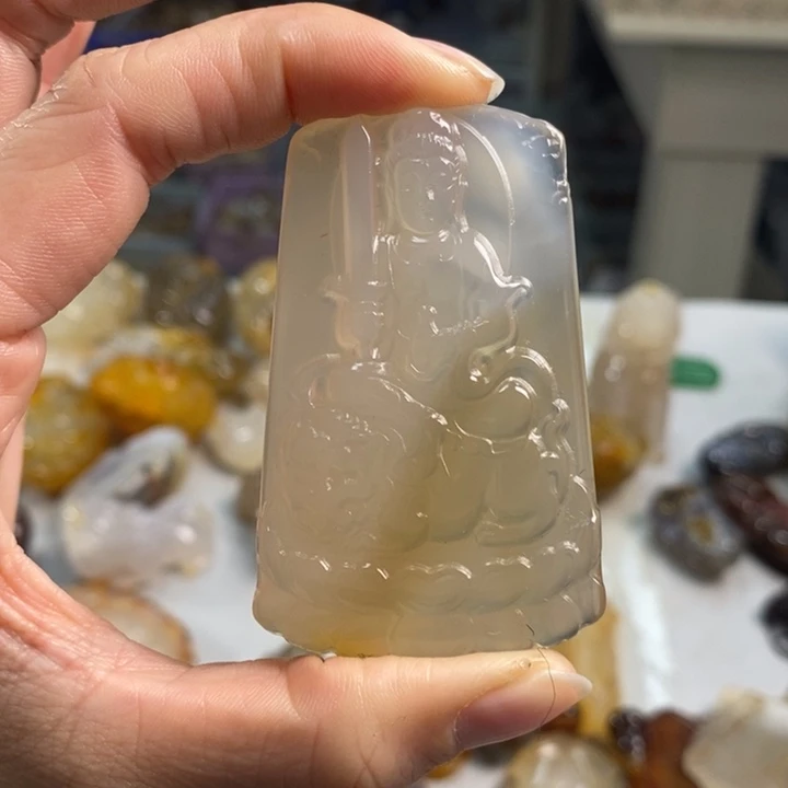 玛瑙/玉髓吊坠(不含链)未镶嵌