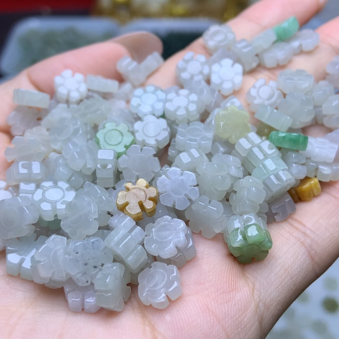 未镶嵌手链翡翠卡8双面太阳花30个