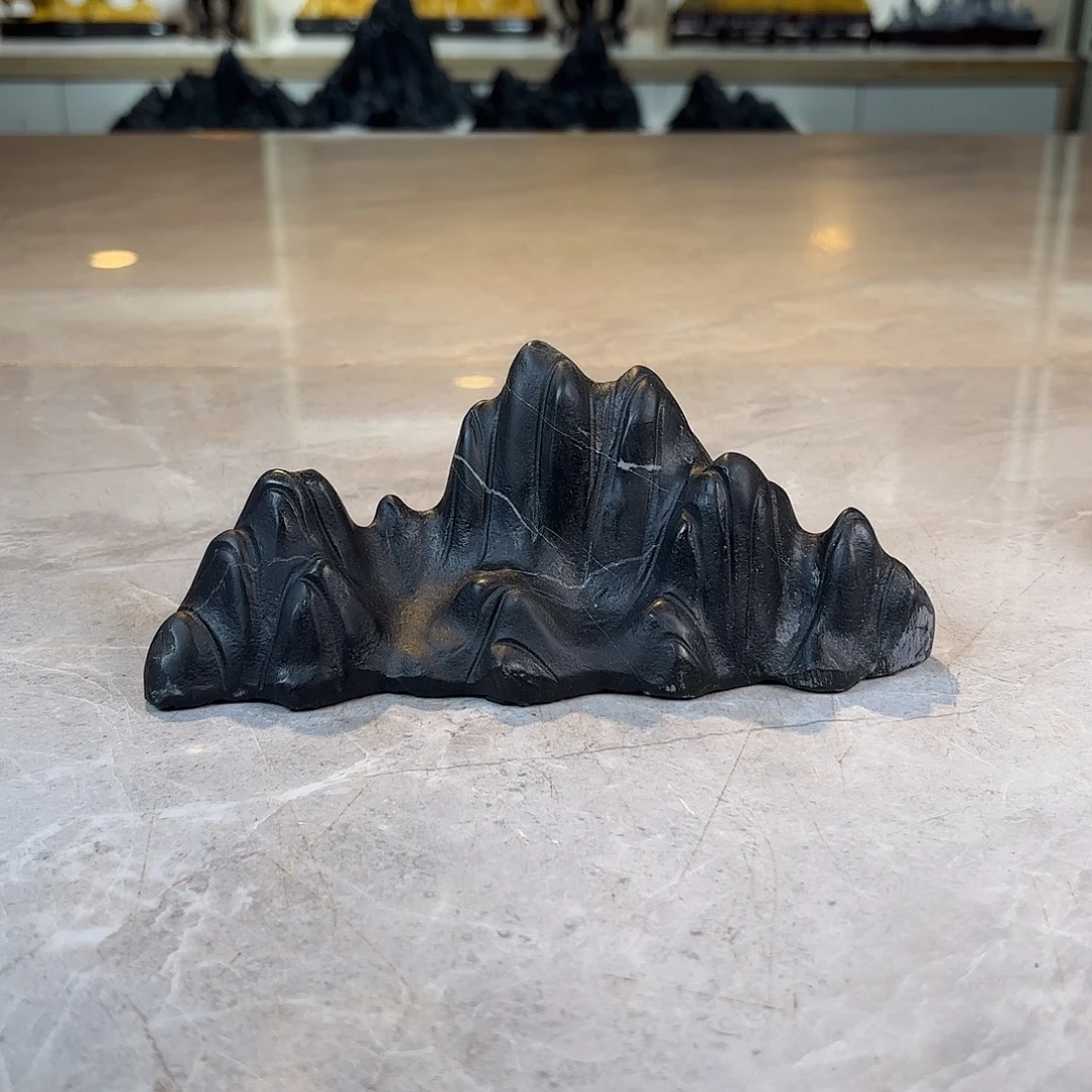 M***o陶灵璧石手工雕刻奇石摆件