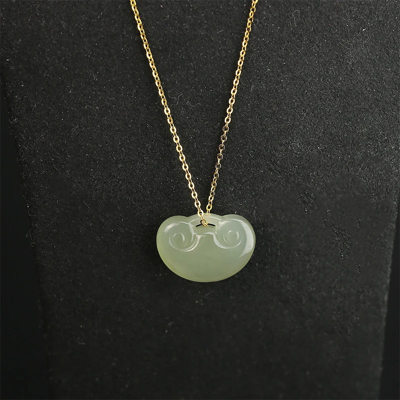 琳琯瑛 和田玉小平安锁（多样性发一）