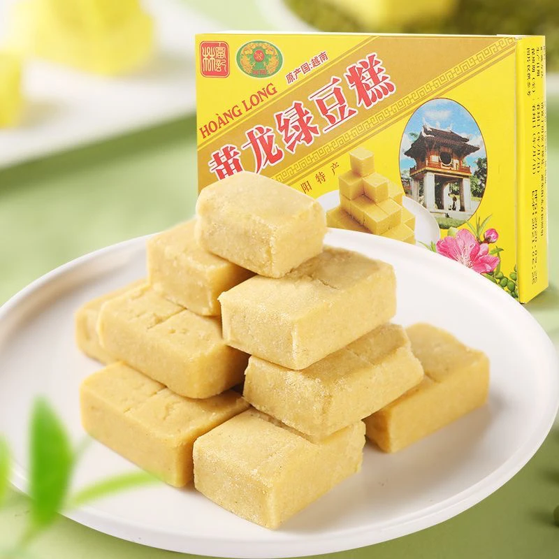 【新疆包邮】越南进口黄龙正宗老式绿豆糕点童年味道网红零食品早餐