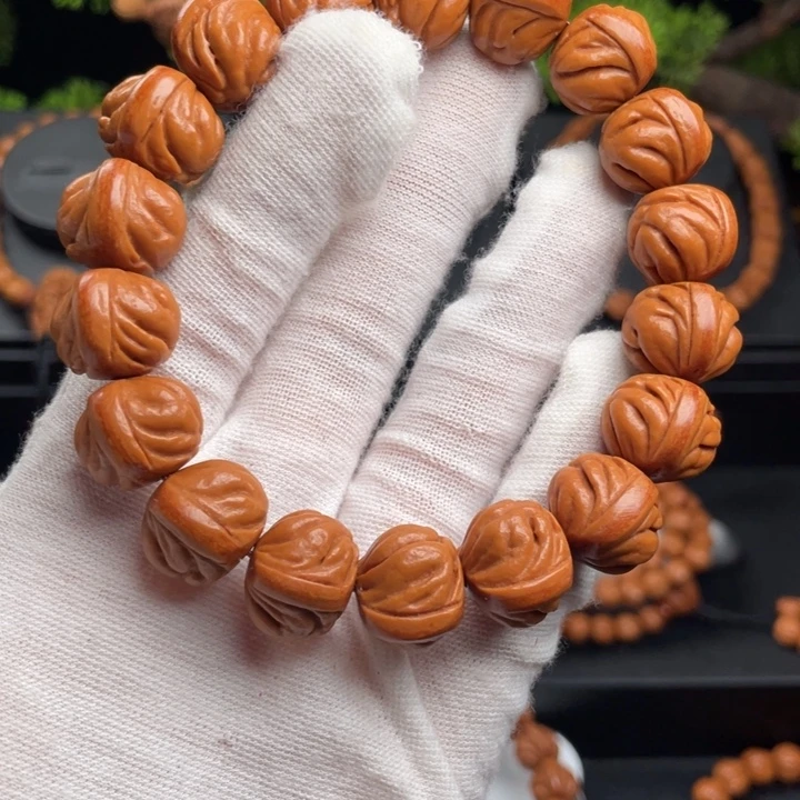 懂***杰木质类精品桃核单圈