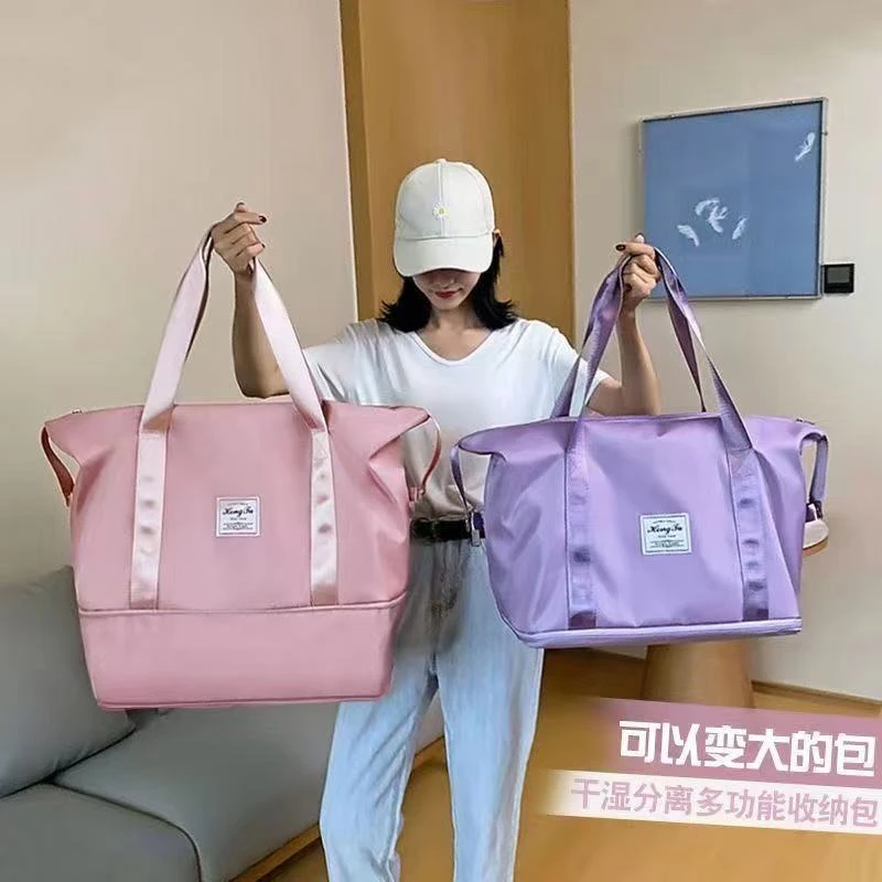 旅行包女大容量轻便防水待产包单肩包手提运动健身包旅游行李包包